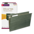 File Folders | Smead 64135 Legal Size 1/3-Cut Tabs Hanging Folders - Standard Green (25/Box) image number 1