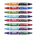 Washable Markers | EXPO 1944658 Fine/Broad Chisel Tips 2-in-1 Dry Erase Markers - Assorted Colors (8/Pack) image number 2
