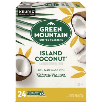 Green Mountain Coffee 5000365434 Coffee K-Cup Pods - Island Coconut (24/Box)