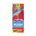 Food Service | Hefty 00R88073 10.56 in. x 11 in. 1-Gallon Slider Stand and Fill Freezer Storage Bags - Clear (225/Carton) image number 0