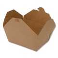 Food Trays, Containers, and Lids | SCT SCH 0731 ChampPak 4.38 in. x 3.5 in. x 2.5 in. #1 Carryout Boxes - Kraft (450/Carton) image number 1