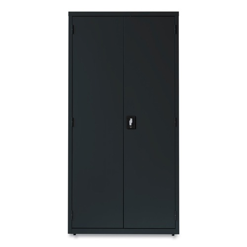Office Filing Cabinets & Shelves | Alera 25767 36 in. x 18 in. x 72 in. 5 Shelves Economy Assembled Storage Cabinets - Black image number 0
