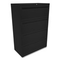 Office Filing Cabinets & Shelves | HON H784.L.P Brigade 700 Series 36 in. x 18 in. x 52.5 in. 4-Drawer Lateral File - Black image number 1