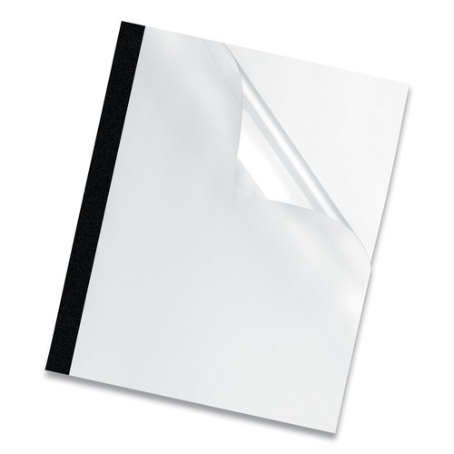Back to School Sale | Fellowes Mfg Co. 5257001 Unpunched 11 in. x 8.5 in. Thermal Binding System Presentation Covers - Clear (10/Pack) image number 0