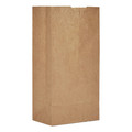 Food Service | Ross & Wallace Paper Products 130304500PK/BL 5 in. x 3.13 in. x 9.88 in. #4 Size Extra-Heavy-Duty Grocery Paper Bags - Kraft (500/Bundle) image number 0