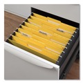 File Folders | Universal UNV13524 1/3 Cut Tab Letter Size Deluxe Reinforced Top Tab Folders with Fasteners - Yellow (50/Box) image number 3