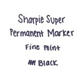 Permanent Markers | Sharpie 33001 Super Fine Tip Permanent Marker - Black (1-Dozen) image number 5