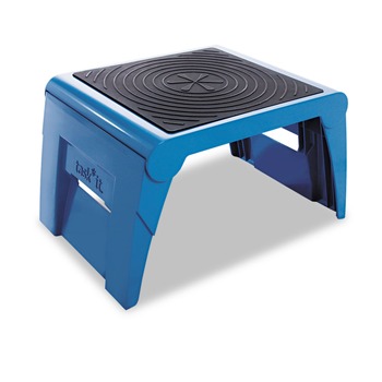  | Cramer 50051PK-63 250 lbs. Capacity 14 in. x 11-1/4 in. x 9-3/4 in. Folding Step Stool - Blue