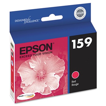 Epson T159720 T159720 (159) UltraChrome Hi-Gloss 2 Ink - Red