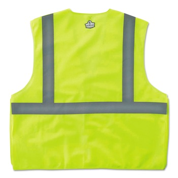 Ergodyne 21075 GloWear 8215BA Type R Class 2 Econo Breakaway Mesh Safety Vest Large to X-Large Lime