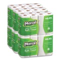 Toilet Paper | Marcal 16466 100% Recycled 2 Ply Septic Safe Bath Tissue - White (96/Carton) image number 3