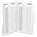 File Folders | Smead 19981 2 in. Expansion SuperTab Pressboard Fastener Folders with Two SafeSHIELD Fasteners - Legal Size/Gray-Green (25/Box) image number 2