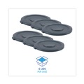 Just Launched | Boardwalk 1868182 Plastic Round Flat-Top Lid for 32 gal. Waste Receptacles - Gray image number 3