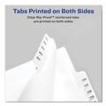 Back to School Sale | Avery 01700 11 x 8.5 Allstate Style Preprinted Legal Exhibit Side A to Z Tab Index Dividers - White (26-Pieces/Set) image number 1