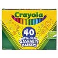 Washable Markers | Crayola 587861 Fine Bullet Tip Ultra-Clean Washable Markers - Assorted Colors (40/Set) image number 0