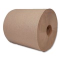 Paper Towels and Napkins | Boardwalk 6700R 8 in. x 700 ft. 1-Ply Hardwound Towel - Kraft (6/Carton) image number 2