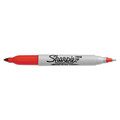 Permanent Markers | Sharpie 32002 Twin-Tip Permanent Marker - Extra-Fine/Fine Bullet Tips/Red (1-Dozen) image number 4