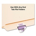Labels | Smead 67078 1 in. x 1.25 in. H Color-Coded End Tab Filing Labels - White (500/Roll) image number 2
