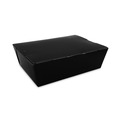 Food Trays, Containers, and Lids | SCT SCH 0753 ChampPak 7.75 in. x 5.5 in. x 2.5 in. Carryout Boxes - Black (200/Carton) image number 0