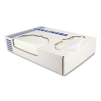 Heritage H6645TC 33 in. x 45 in. 33 gal. 1 mil Linear Low-Density Can Liners - Clear (200/Carton)