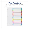 Dividers & Tabs | Avery 11843 1 - 12 Tab 11 in. x 8.5 in. Customizable TOC Ready Index Divider Set - Multicolor (1 Set) image number 7