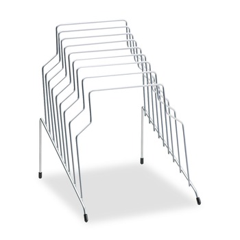FILING AND FOLDERS | Fellowes Mfg Co. 72604 10.13 in. x 12.13 in. x 11.81 in. 8 Sections Letter to Legal Size Files Wire Step File - Silver