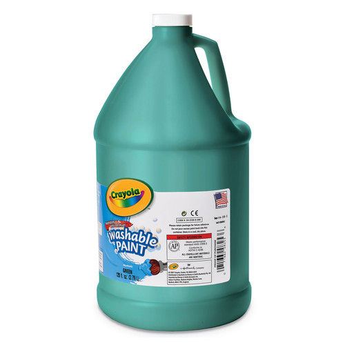 Arts & Crafts Supplies | Crayola 542128044 1 gal. Bottle Washable Paint - Green image number 0