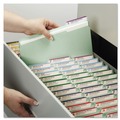 File Folders | Smead 14931 1 in. Expansion Recycled Pressboard Folders with 2 SafeSHIELD Fasteners - Letter Size/Gray-Green (25/Box) image number 4