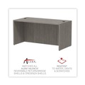 Office Desks & Workstations | Alera ALEVA216030GY 59.13 in. x 29.5 in. x 29.63 in. Valencia Series Straight Front Desk Shell - Gray image number 10