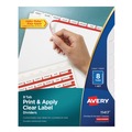Back to School Sale | Avery 11417 Index Maker 11 in. x 8.5 in. 8-Tab Print and Apply Clear Label Dividers - White (1-Set) image number 0