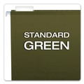 File Folders | Pendaflex 04152 1/5 Reinforced Hanging File Folders with Printable 1/5-Cut Tab Inserts - Letter Size/Standard Green (25/Box) image number 2