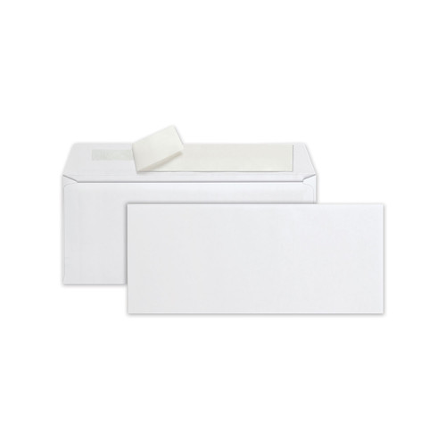 Envelopes & Mailers | Quality Park QUA69022 4.13 in. x 9.5 in. #10 Commercial Flap Redi-Strip Heat-Resistant Adhesive Closure Redi-Strip Envelope - White (500/Box) image number 0