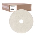 Just Launched | Boardwalk BWK4019NAT 19 in. Diameter Natural Burnishing Floor Pads - White (5/Carton) image number 0