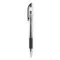 Pens | uni-ball 65450 Signo GRIP 0.7 mm Stick Gel Pen - Black Ink/Clear/Black/Silver Barrel/Medium (1-Dozen) image number 2