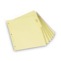 Dividers & Tabs | Universal UNV21873 11 in. x 8.5 in. 8-Tab Insertable Tab Index - Buff, Clear Tabs (6/Pack) image number 0