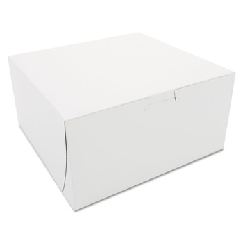 SCT SCH 0941 8 in. x 8 in. x 4 in. Bakery Boxes - White (250/Carton)