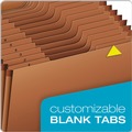 File Folders | Pendaflex R217DHD Heavy-Duty 1/3-Cut Tabs Open-Top 31-Section Expanding Stadium File - Letter Size/Redrope image number 4