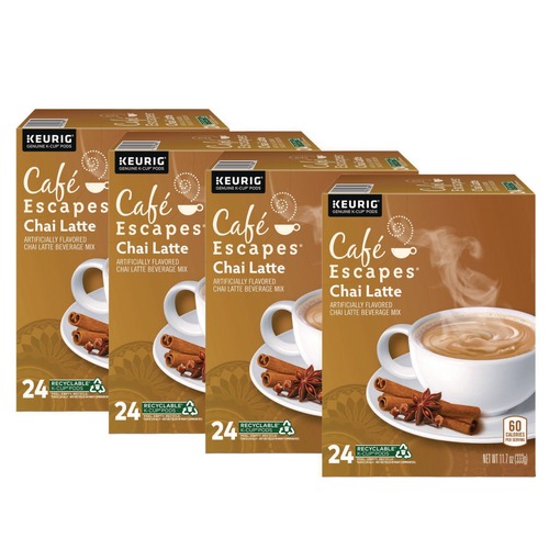 Coffee | Cafe Escapes 5000330124 K-Cups - Chai Latte (96/Carton) image number 0