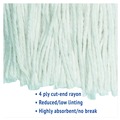 Mops | Boardwalk BWK2020RCT #20 Cut-End Rayon Wet Mop Head - White (12/Carton) image number 9