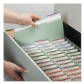 File Folders | Smead 19944 3 in. Expansion Recycled Pressboard 1/3-Cut Tab Fastener Folders with Two SafeSHIELD Fasteners - Legal Size/Gray-Green (25/Box) image number 3