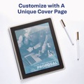 Binders | Avery 15766 3 Rings 0.5 in. Capacity Flexi-View 11 in. x 8.5 in. Binder with Round Rings - Navy Blue image number 5