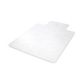 Office Chair Mats | Deflecto CM2E432F EconoMat 46 in. x 60 in. Lipped Flat Packed All Day Use Chair Mat for Hard Floors - Clear image number 1