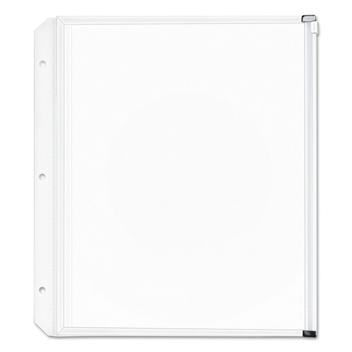 Report Covers & Pocket Folders | Cardinal 14201 11 in. x 8-1/2 in. Expanding Zipper Binder Pockets - Clear (3/Pack) image number 0