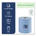 Paper Towels and Napkins | Tork 13244101 4-Ply 11 in. x 15.75 in. Unscented Industrial Paper Wiper - Blue (2/Carton) image number 2