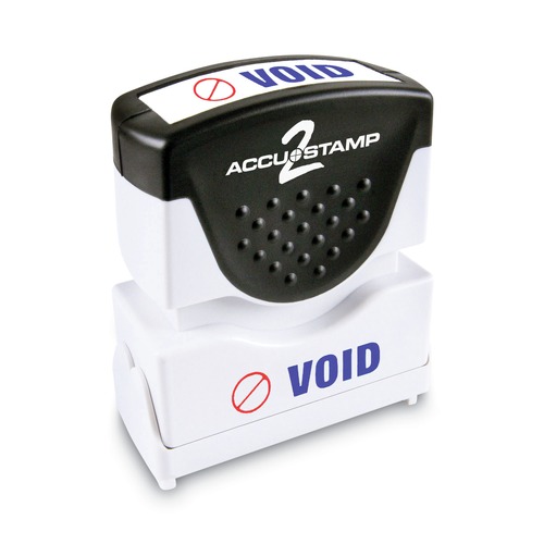 Stamps & Stamp Supplies | ACCUSTAMP2 035539 1.63 in. x 0.5 in. VOID Pre-Inked Shutter Stamp - Red/Blue image number 0