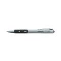 Pens | Universal 39720 0.7 mm. Medium Comfort Grip Retractable Gel Pen - Black Ink, Gray/Black/Silver Barrel (1-Dozen) image number 4
