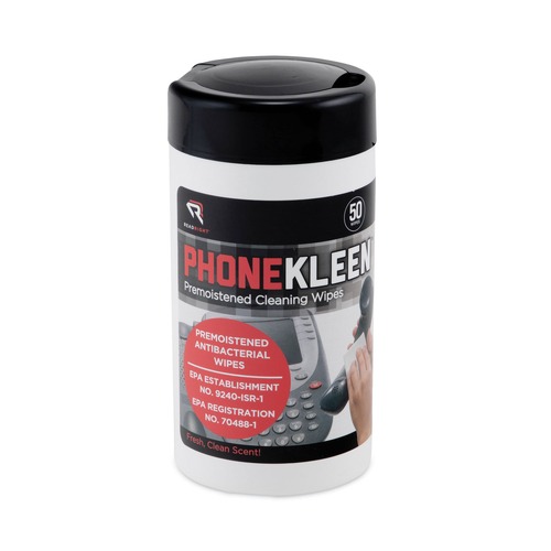 Cleaning & Janitorial Supplies | Read Right RR1403 5 x 5 PhoneKleen Cloth Wet Wipes image number 0