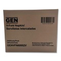 Paper Towels and Napkins | GEN GENVFN60002V 6.5 in. x 8.3 in. Premium V-Fold Napkins - White (250/Pack, 24 Packs/Carton) image number 3