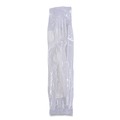 Cutlery | Boardwalk BWKFKTNHWPSWH 4-Piece Heavyweight Fork/Knife/Napkin/Teaspoon Cutlery Kit - White (250/Carton) image number 1