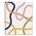 Notebooks & Pads | Five Star 820233F Simple Waves Organic Lines Notebook with Study App, 1-Subject, Med/College Rule, Assorted Cover Color (80) 11 x 8.5 Sheets image number 6